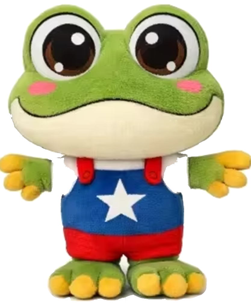 Ai Yum Yum frog mascot